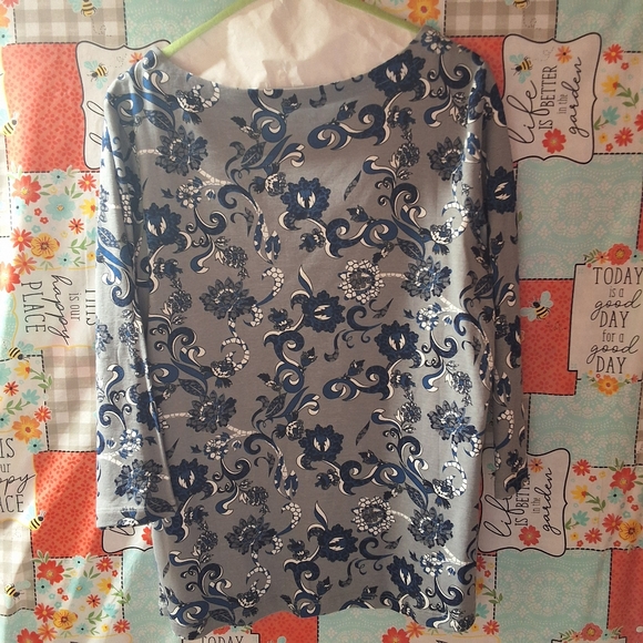 NWT CHICO'S MIXED SOIREE PIPER TEE - Picture 3 of 10